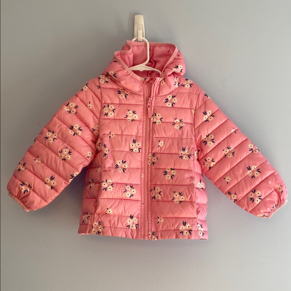 Jumping Beans Toddler Girl Lightweight Puffer Coat